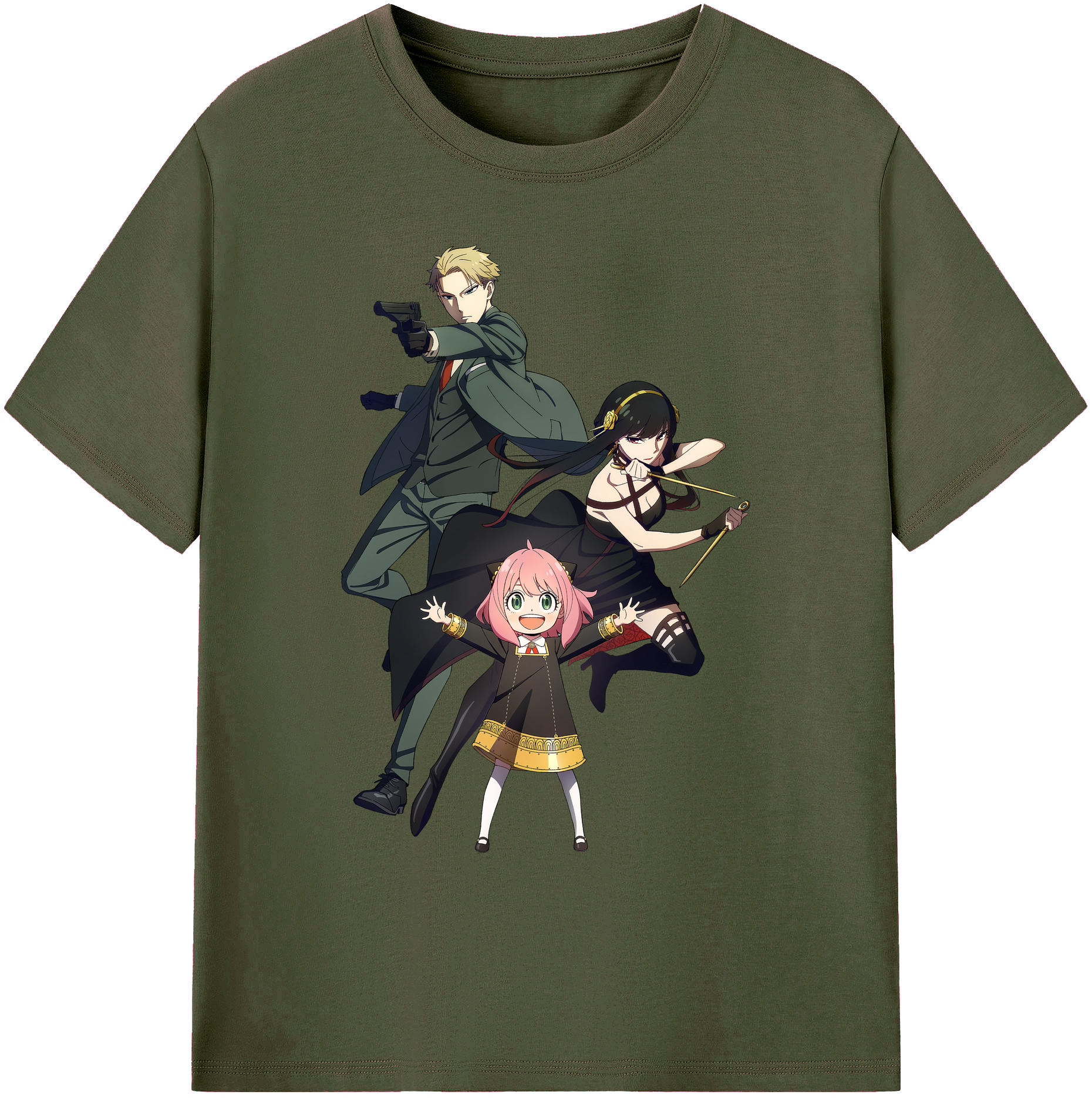（画像用） SPY×FAMILY间谍家家酒 綿100％ メンズ半袖Tシャツ｜肌触りやわらか＆通気性